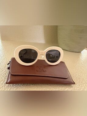 Celine Triomphe 53mm Round Sunglasses